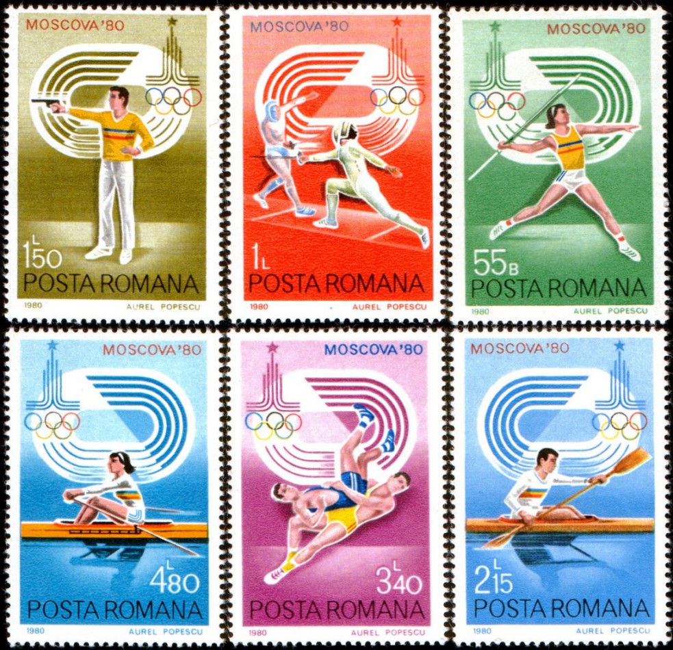 1980 - Jocurile Olimpice Moscova, serie neuzata